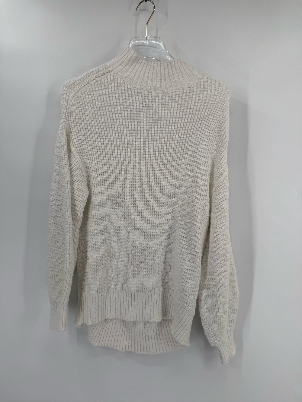 Aerie white knit sweater size small